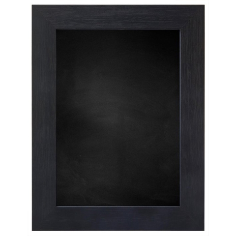 Zwart Schoolbord met Houten Lijst - Zwart Ingewassen - 57 x 57 cm - Lijstbreedte: 39 mm - Breed