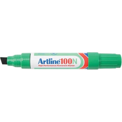 Viltstift artline 100 schuin 7.5-12mm groen - 12 stuks