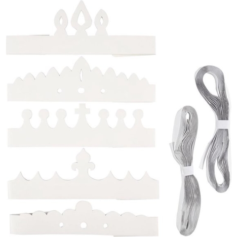 Kronen, l: 60 cm, 50 assorti