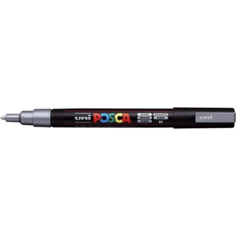 Verfstift Posca PC3M F zilver - 12 stuks