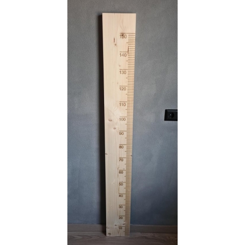 Groeimeter 150cm Hout Transparant | Steigerhout | Familiecadeau van het Jaar | kinderkamer | kraamcadeau | verjaardagscadeau | babykamer | babyshower | kindermeetlat | wanddecoratie | huwelijkscadeau |
