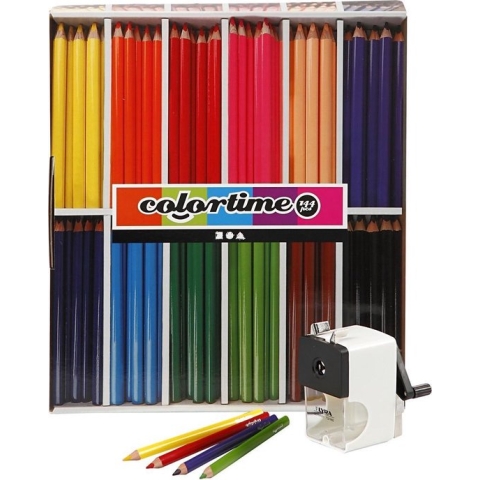 Kleurpotloden, vulling 5 mm, diverse kleuren, 1 set
