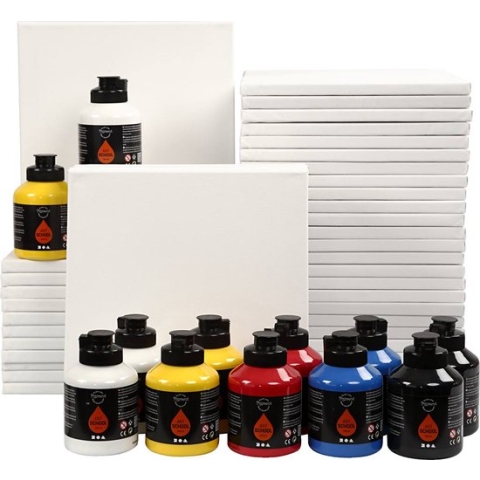 Art School, primair kleuren, 1 set