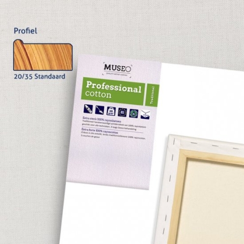 Schildersdoek Professioneel Artist 335 gram 21 mm dik