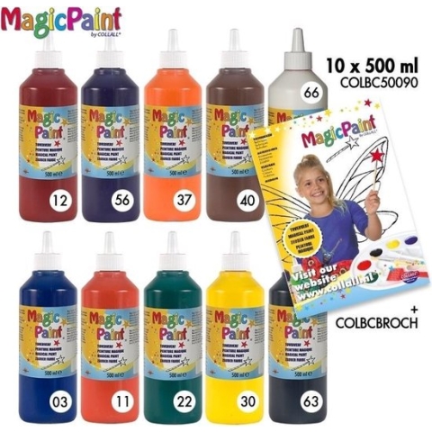 Magic Paint - Assorti 10 kleuren x 500 ml