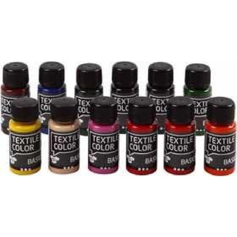 Textielverf - Diverse Kleuren - Schjerning - 12x50 ml
