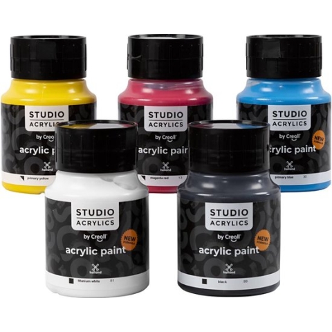 Acrylverf - Diverse Kleuren - Creall Studio - 5x500ml