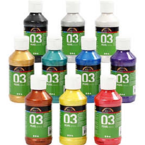 Acrylverf - Diverse Kleuren - Metallic - A-color - 10x120ml