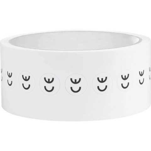 CE-label, rond, 500 stickers per rol