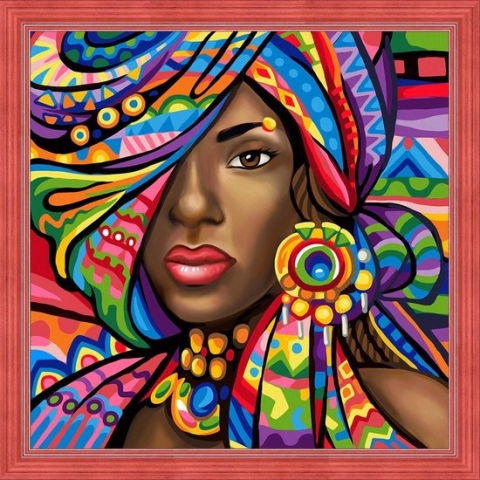Diamond Painting Ghanese schone 40 x 40 cm