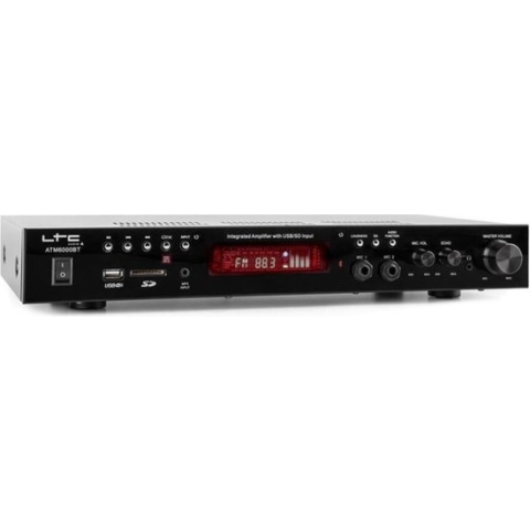 Karaokeversterker LTC Audio ATM6000BT Incl. karaoke-functie