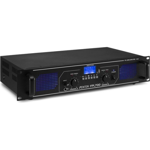 Versterker 2x 350W - Fenton FPL700 digitale klasse-D versterker met Bluetooth en mp3 speler