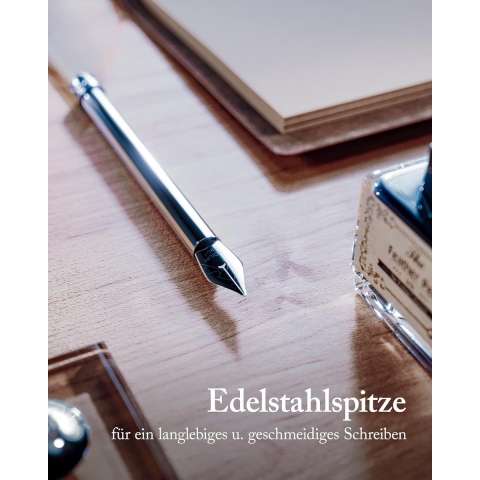 Schrijfveer set [Ideaal als cadeau] met penstift, notitieboek, inktvat en vulpen - premium kwaliteit vintage stijl kalligrafie veer - Harry Potter pen - incl. elegante geschenkdoo