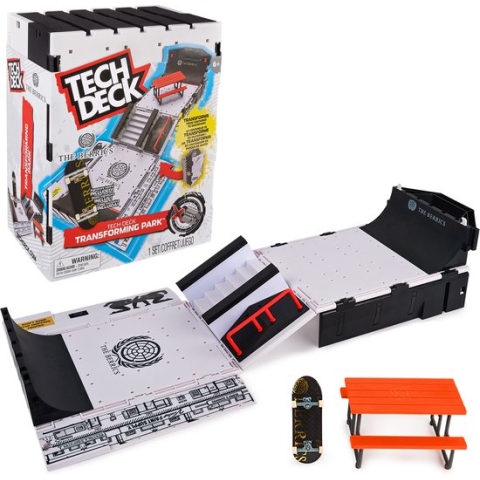 Tech Deck X-Connect Park Creator - The Berrics Transforming Park - 76 cm brede opvouwbare speelset met opbergruimte en uniek fingerboard