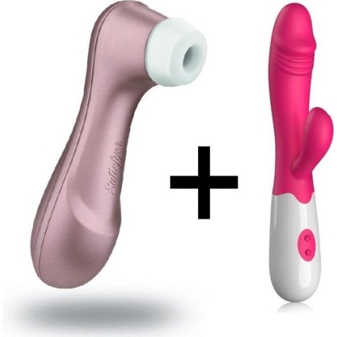 Satisfyer Pro 2 met Easylove Tarzan Vibrator Combinatie Voordeel Set