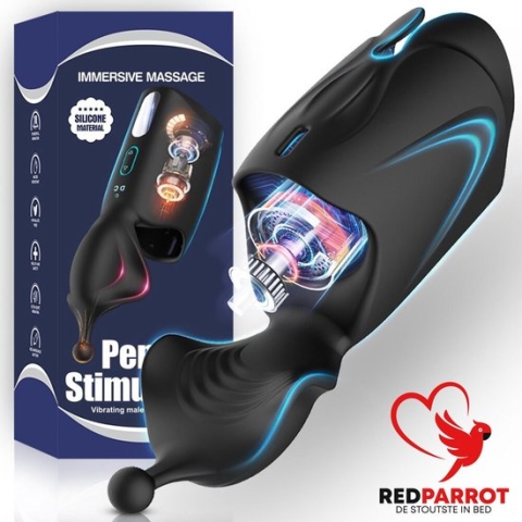 Penis stimulator | Klaarkomen uitstellen | Masturbator | Penis vibrator | Oplaadbaar | 10 standen | Zeer luxe uitvoering
