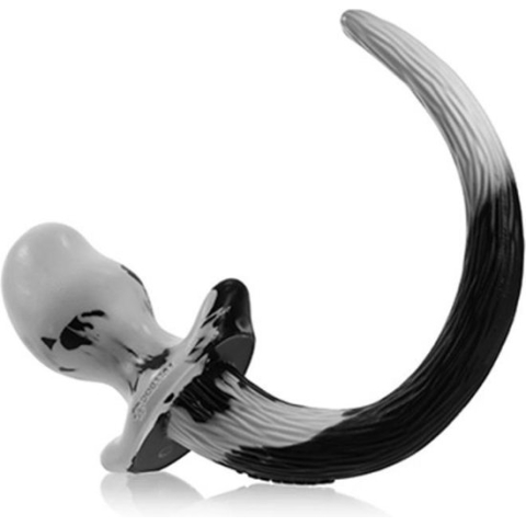 Oxballs bulldog puppy tail black white large