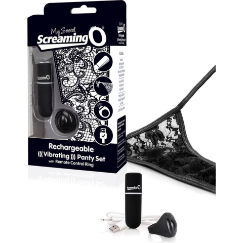 The Screaming O - Charged Remote Control Panty Vibe Zwart