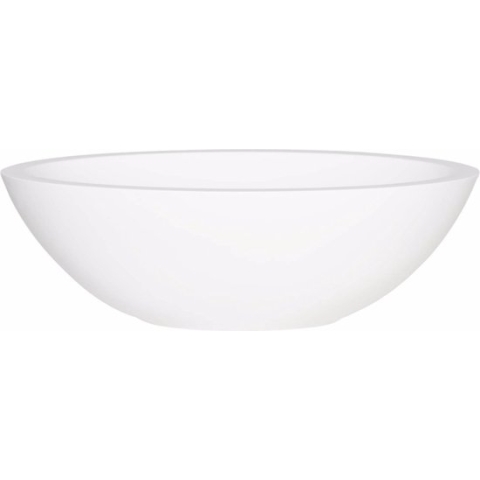 Ben Samantha Opbouwkom Ovaal - 50x35x16cm - Mat Wit