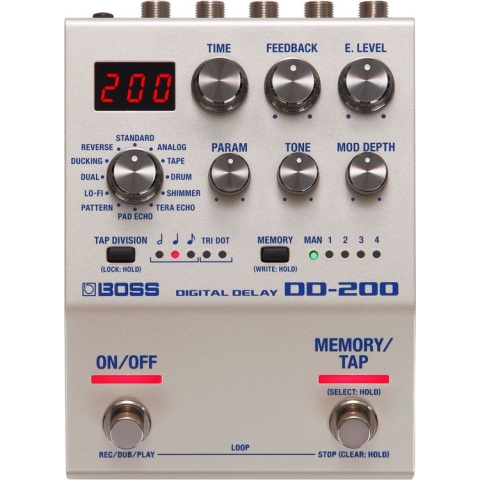 Boss DD-200 - Digitale delay - Grijs