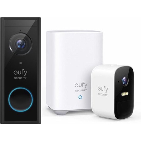 Bundel Eufy Doorbell 2K & EufyCam 2C Add-on camera