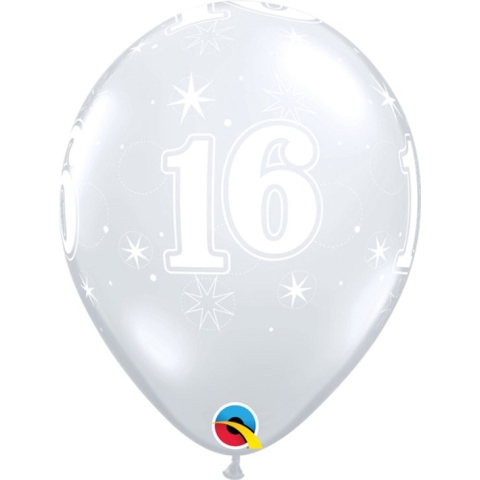 Qualatex - Ballonnen opdruk 16 clear (25 stuks)