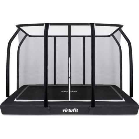 VirtuFit Premium Inground Trampoline met Veiligheidsnet - Zwart - 183 x 274 cm