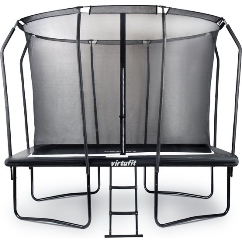 VirtuFit Premium Rechthoekige Trampoline met Veiligheidsnet - Zwart - 183 x 274 cm