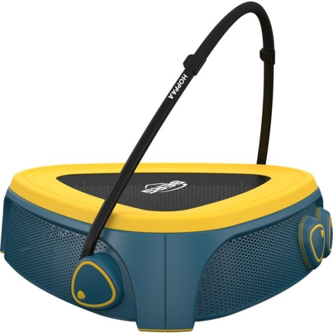 BERG Hoppaa Peutertrampoline - Voor Kinderen Van 1 Tot 4 Jaar - Blauw/Geel - incl. stapstenen