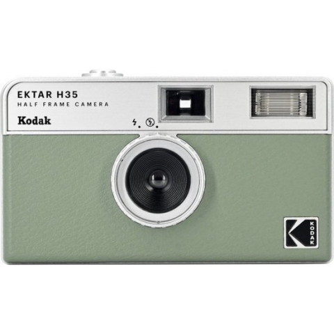 KODAK EKTAR H35 FILM CAMERA SAGE - halfframe - halfkleinbeeld