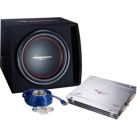 Excalibur X1 Basspack 12'' - Subwoofer - Met Versterker & Kabelset