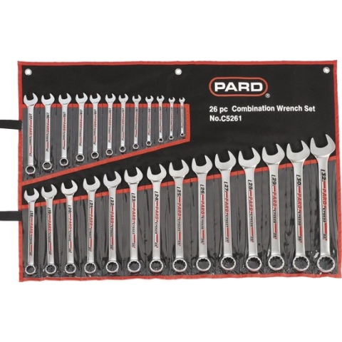 Combinatie ringsteeksleutelset, 26-delig, foudraal PAC5261