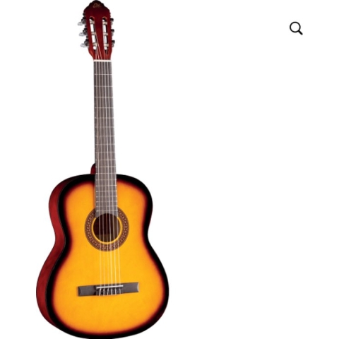 Klassieke gitaar 4/4 Eko Studio Series CS-10 Sunburst met tas