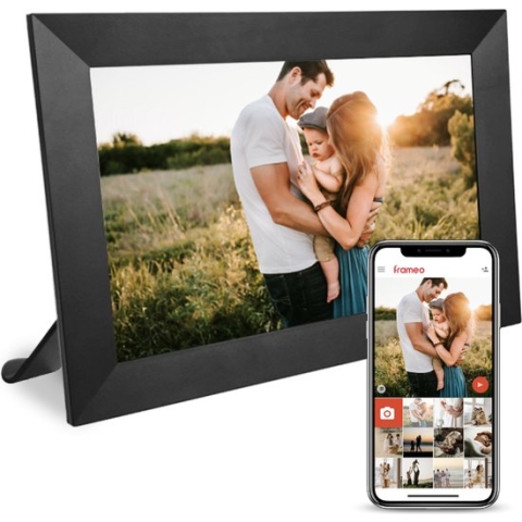 Digi Comforts Digitale Fotolijst met WiFi en Frameo app - Gebruiksvriendelijk - Mooi design - Makkelijk te installeren - HD IPS Touchscreen - 10.1 inch - 16GB