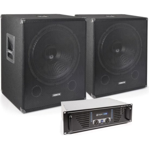 Complete 2000W Subwoofer Set met Versterker en Bass Luidsprekers