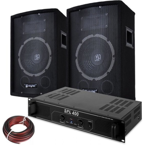 DJ Luidspreker en Versterker combinatie 400W