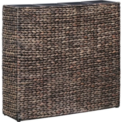 vidaXL-Plantenbak-verhoogd-met-4-potten-waterhyacint-bruin