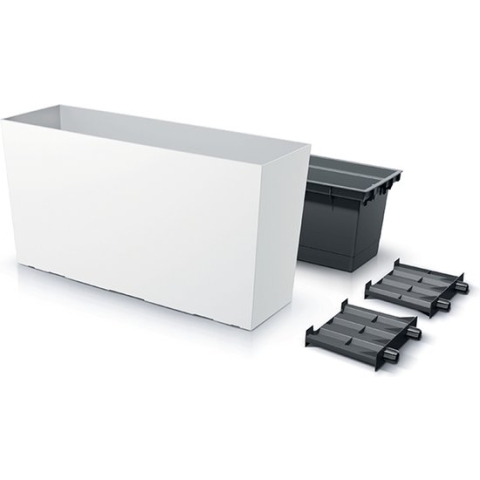 Prosperplast URBI CASE MIDDLE - Bloempot - Wit