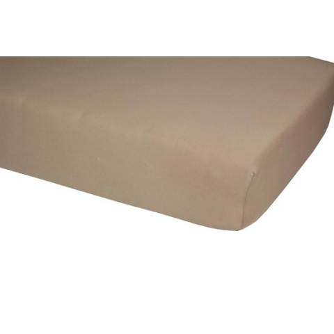 Polydaun - Hoeslaken - Topper - Jersey - 180 x 200/220 cm - Taupe