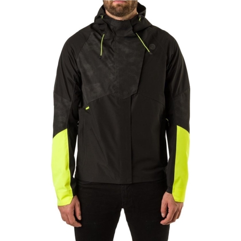 AGU Tech Regenjas Commuter Heren - Zwart - L - Reflecterend