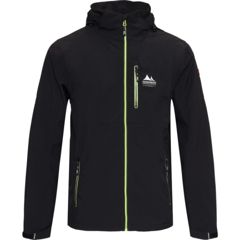 Nordberg Dag - Softshell Outdoor Zomerjas Heren - Zwart - Maat XL