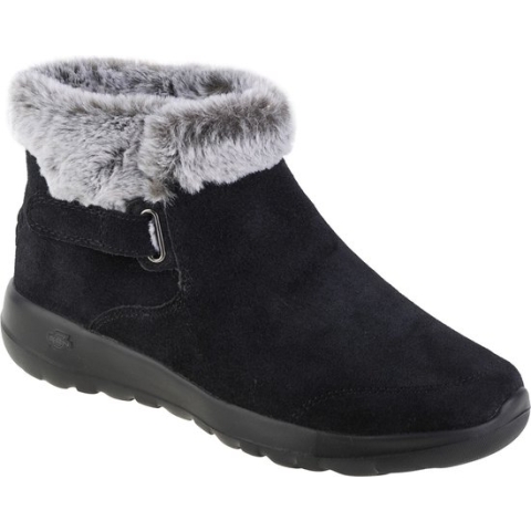 Skechers On The Go Joy - First Glance 144041-BKGY, Vrouwen, Zwart, Laarzen,Sneeuw laarzen, maat: 36