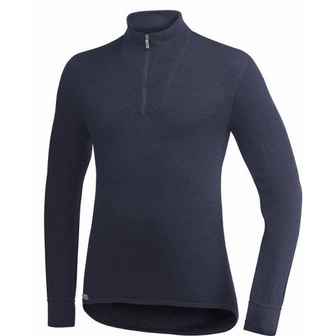 Merino Mid Layer Zip Turtleneck 400 - Dark Navy