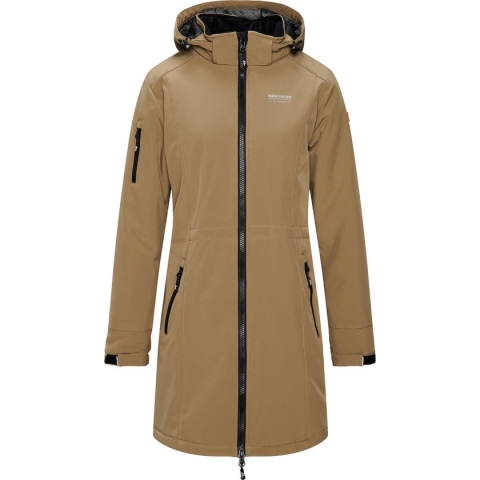 Nordberg GITTE - Lange Winterjas - Dames - Linden Groen - Maat M