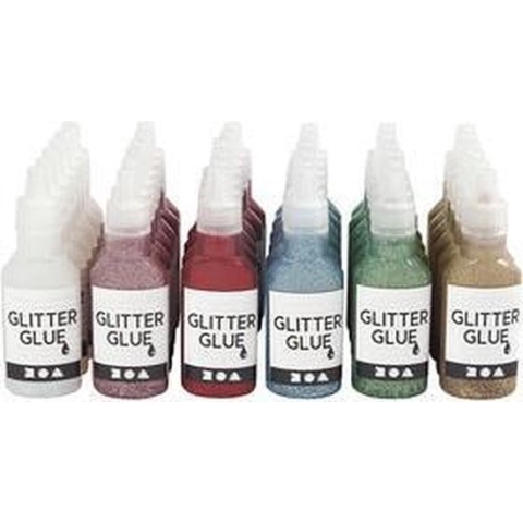 Glitterlijm Set 36x25 ml