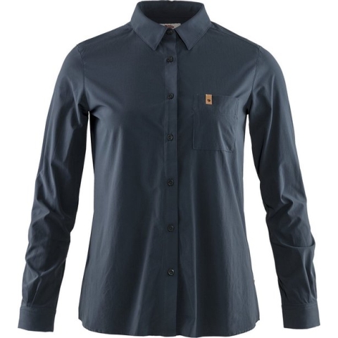 Fjallraven Övik Lite Outdoorshirt Dames - Navy - Maat L