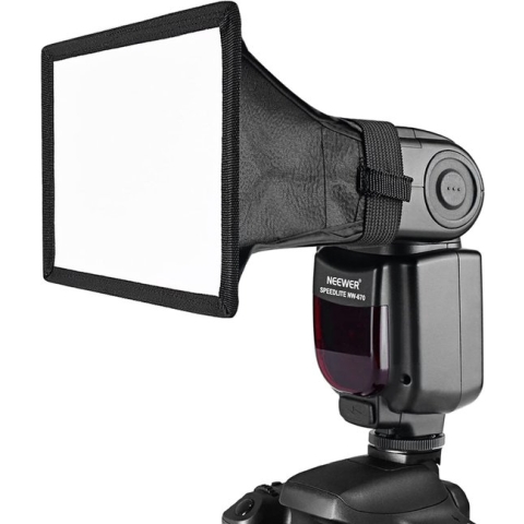 Neewer® - Speedlite Softbox Zaklamp diffuser Geschikt voor Canon - 580EX II 600EX- RTYongNuo YN560 III YN560 IV Nikon SB-900 SB-910 - Neewer TT560 TT520 TT660 en andere DSLR Flitsers - 15x12.5cm