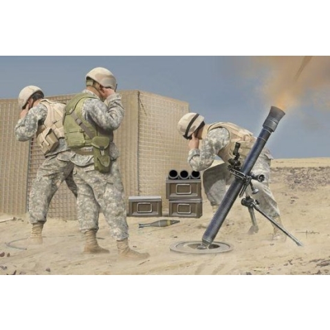 The 1:3 Model Kit of a M252 Mortar.

Plastic Kit 
Glue not included
50 Plastic Parts
The manufacturer of the kit is Trumpeter.This kit is only online available.