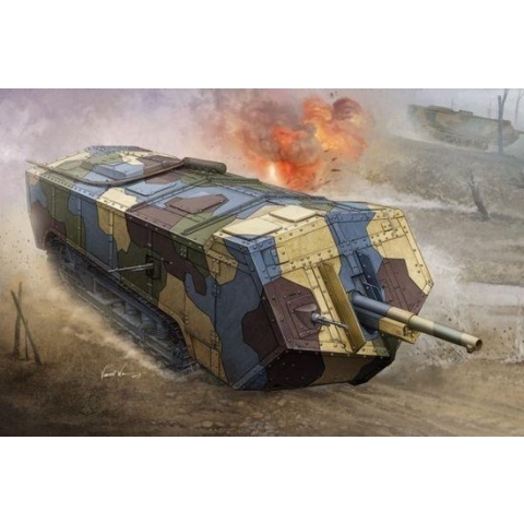 The 1:35 Model Kit of a French Saint Chamond Heavy Tank Medium.

Plastic Kit 
Glue not included
Dimension 263 * 102 mm
300 Plastic parts
The manufacturer of the kit is Hobby.This kit is only online available.
