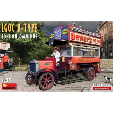 1:35 MiniArt 38021 LGOC B-Type London Omnibus Plastic Modelbouwpakket